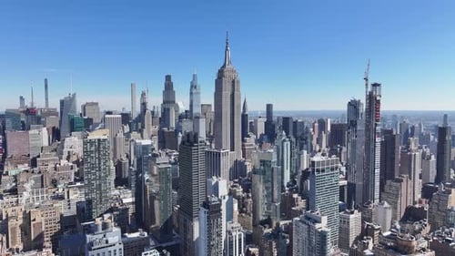 Empire State At Manhattan In New York United States.