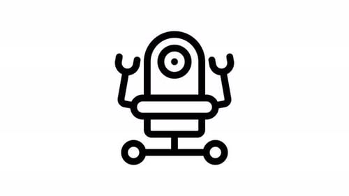 Animation des Nanoroboter-Liniensymbols
