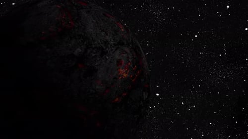 planet sphere animation in space, 2875