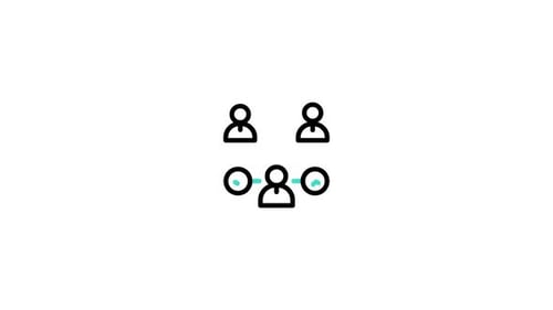 Minimalist People Network Connection Animated Icon