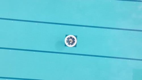 Luxury Home with Azure Pool Aerial View
