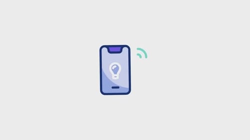 Animiertes Smartphone-Symbol
