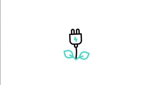 Animiertes Symbol für erneuerbare Energien