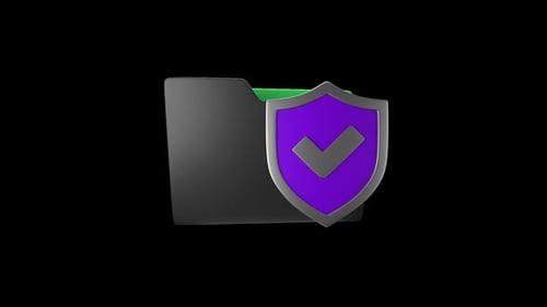 Document Protection 3D Animation | Alpha Channel