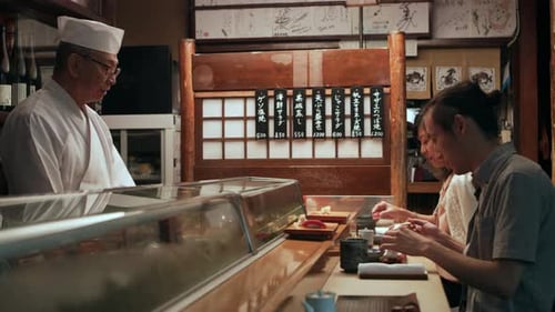 Sushi Date in Japan Restaurant Scene