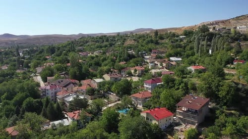 Aerial View Of Sivas Gurun District Center And Green Neighbourhood