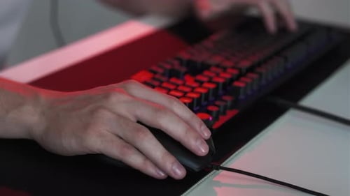 Keyboard Typing Remote Job Internet Communication