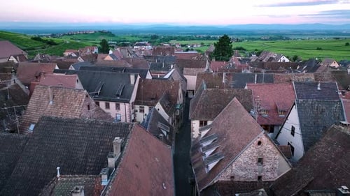The Historic Town Of Riquewihr In France