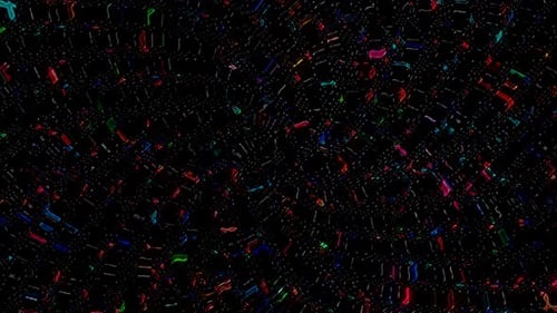 Abstract Glitch Noise Digital Background Loop