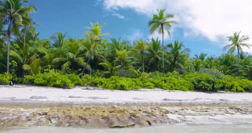 Maldives Tropical Beach on Island Summer and Tropical Vacation Concept Sandy Beach in Tropics