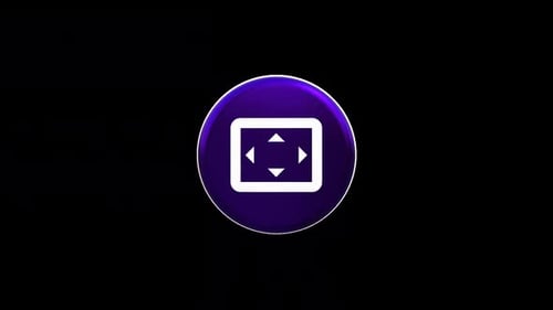 Modern 3D UI Movement Icon Rotating Loop Animation