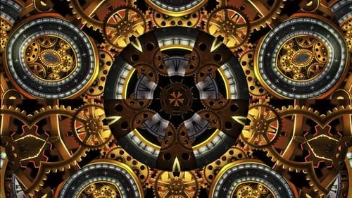 Clock Gear Kaleidoscope