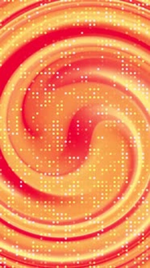 Wirbelnder, leuchtend orangefarbener Hintergrund mit strukturierten Punkten für dynamische Designs