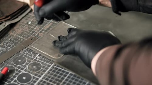 Craftsman Workshop for Leather Crafting Process