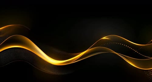 Black luxury corporate background with golden lines