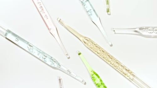 Pipette with Serum Gel Oil or Other Cosmetic Product