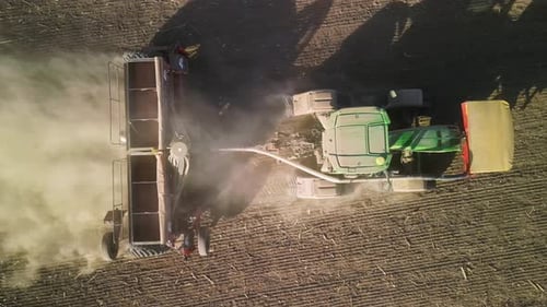 Tractor on the field seeding wheat