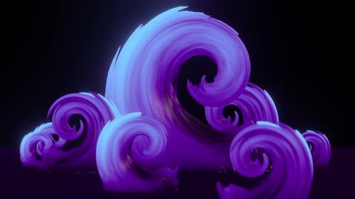 Spiral Wave 3d Abstract Element