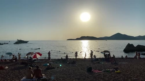 Adriatic Sea Sunset Beach