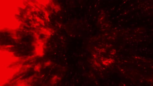 Moving flow with flickering glow