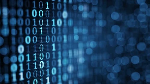 digital binary data loopable background