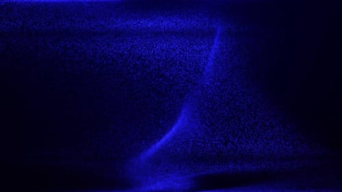 Blue dust. Simple blue background. Abstract science background. Digital background with wavy shape p