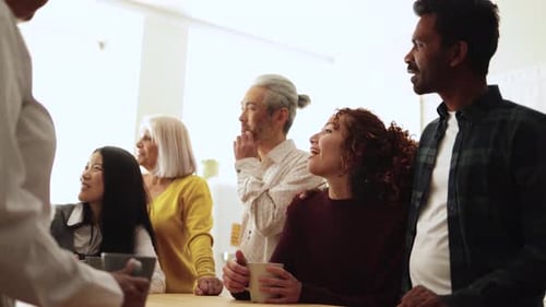Diverse Team Having a Meeting at Work
