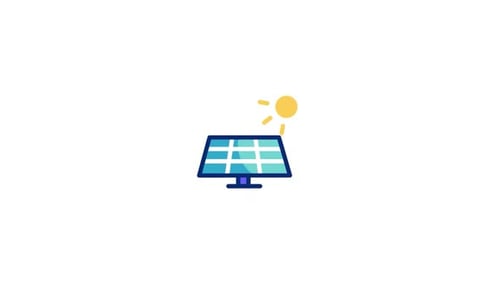 Solarpanel Animated Icon