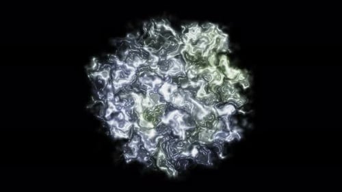 Abstract Glowing Fluid Organic Plasma Animation