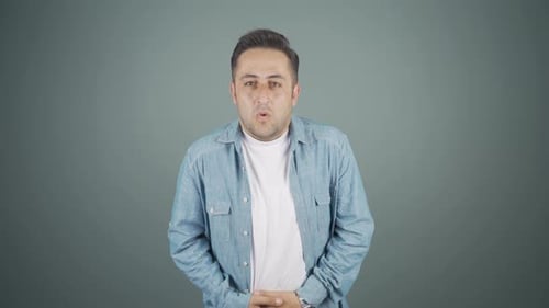 Adult Man Experiencing Stomach Discomfort