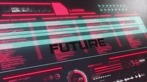 Digital Data Background Future