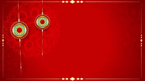 Vibrant Indian Festival Background with Decorative Hanging Elements