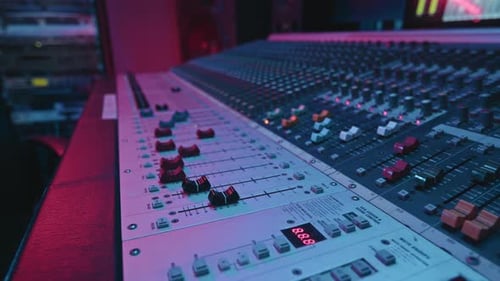 Electric Sound Board for Adjusting Settings During Creation and Recording Music