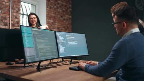 Senior Data Analyst Working in Office of ITcompany Group of Multiethnic People Work Together