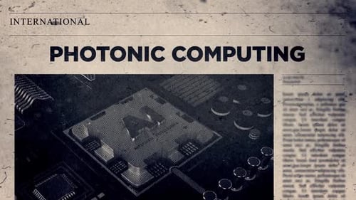 Vintage Newspaper Headline Reveal with Glitch Effect