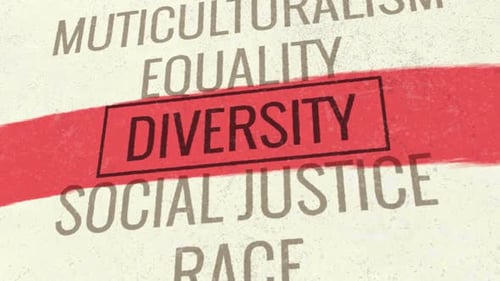Animated Text Highlight Revealing Diversity and Social Justice Concepts