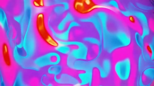 Holographic Fluid Abstract Waves Background Animation
