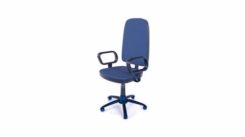 Office Chair 3d object rotating loop
