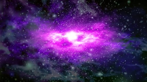 Vibrant Purple Space Particle Energy Field Background