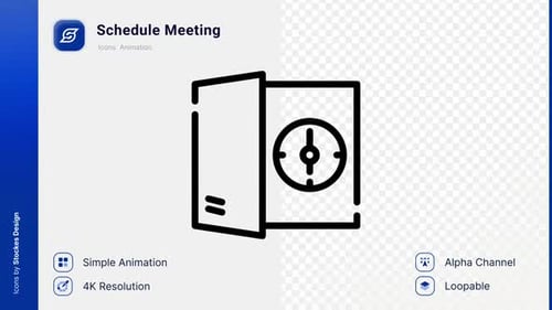 Animation Schedule Meeting Icon
