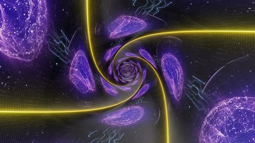 Technology Brain, Artificial Intelligence Concept Background, Loop