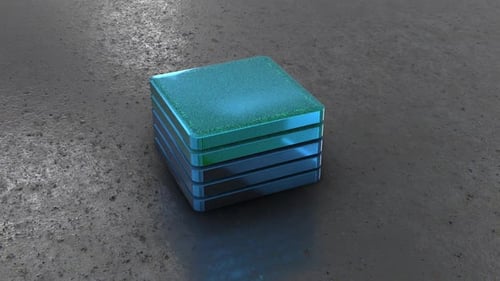 3D Square Abstract Animation Loop