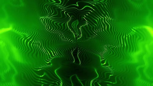 Green Strange Abstract Form