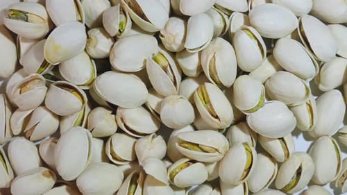 Close up Footage of Pistachios