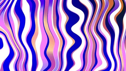 Colorful Fluid Wavy Vertical Lines Background Animation