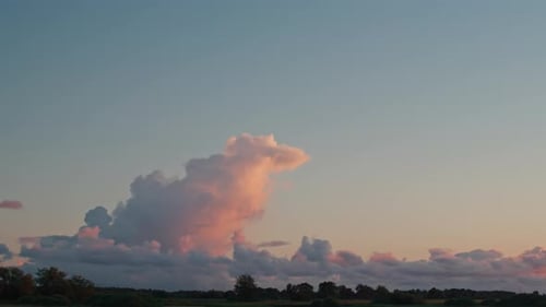 Sunset cloudscape time lapse