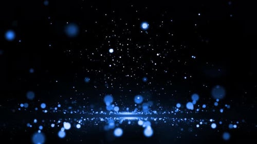 Blue Particles Background Loop