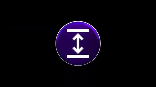 Modern Rotating 3D Vertical Dimension Icon