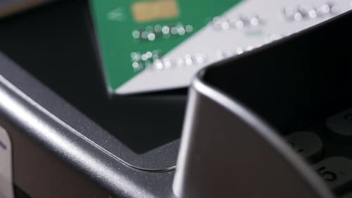 Payment Card Placed On Terminal