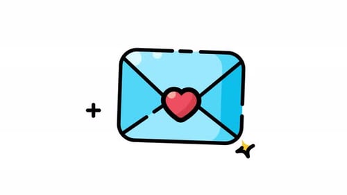 Animated Love Envelope Icon